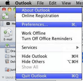 change settings in outlook for mac 2011